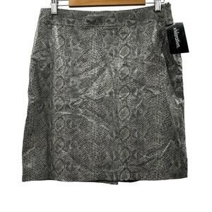 Xhilaration Gray Python Snakeskin Print Mini‎ Skirt Size 11